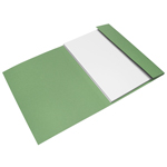 Desky kartonové HIT s 1 chlopní - zelené, 100 ks