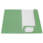 Desky kartonové HIT se 2 chlopněmi - zelené, 100 ks