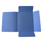 Desky kartonové HIT se 3 chlopněmi - modré, 50 ks
