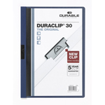 Desky s klipem Durable DuraClip30 - modré