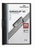 Desky s klipem Durable DuraClip60 - černé