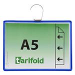 Závěsná kapsa s hákem Tarifold T-view A5 - modrá