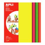 APLI pěnovka fluorescenční, 210 x 297 mm, mix fluo barev - 4 ks